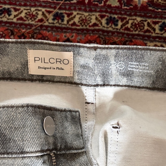 Pilcro Gray Leopard-Print Wide-Leg Jeans - Picture 5 of 5